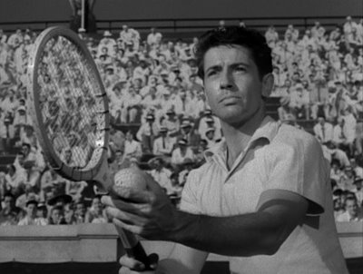Der Fremde im Zug - Tennisszene